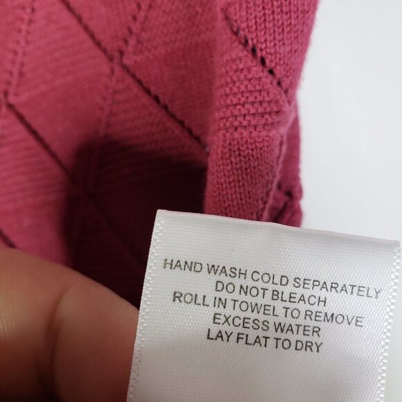 Modcloth Enhanced Experience Short Sleeve Textured Sweater S Mauve Top - Picture 5 of 8